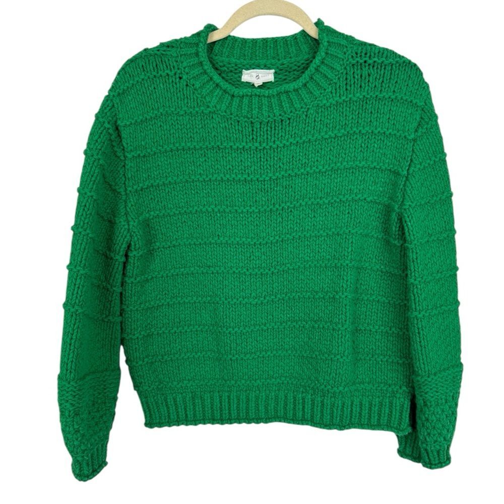 Lou & Grey Kelly Green thick knit sweater S
